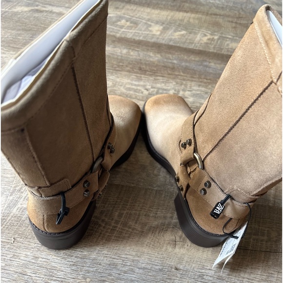 Zara Suede Ankle Biker Boots - Picture 7 of 9